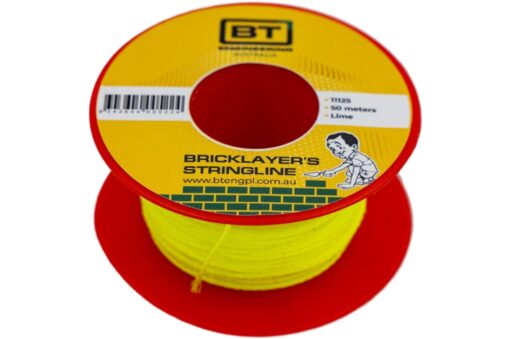 Fluro Green brickies string - 50m Angle