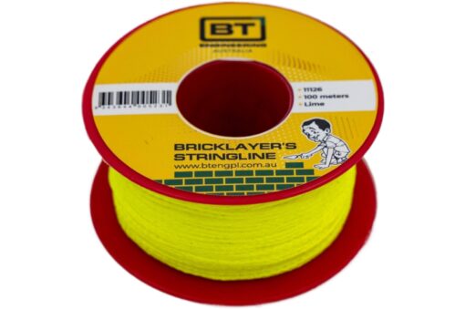 Fluro Green brickies string - 100m Angle
