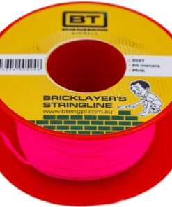 Fluro Pink brickies string - 50m Angle