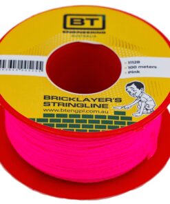 Fluro Pink brickies string - 100m Angle