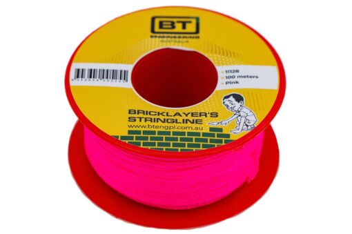 Fluro Pink brickies string - 100m Angle